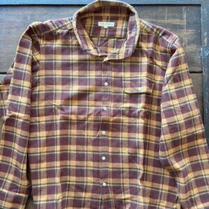 Far Afield Brown/Tan Flannel Size XL (4)